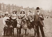 Seaside - Children on Donkeys