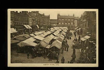 Leek Market Place postcard