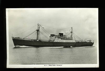 MV Maltese Prince postcard