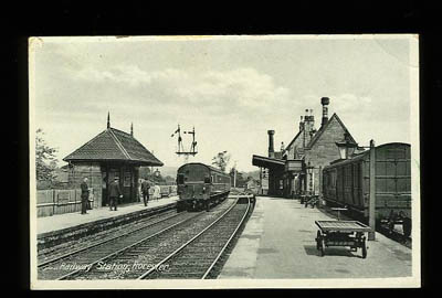 Rocester Railway Station postcard