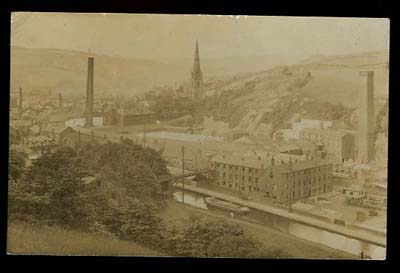 todmorden canal postcard