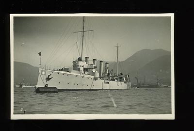 Chinese Cruiser Tung Chi Hong Kong postcard