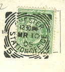 1/2d halfpenny blue-green 1900