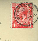 George V 1d Red