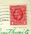 George V 1d Red