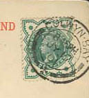 1/2d halfpenny blue-green 1900