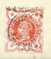 queen victoria halfpenny vermillion
