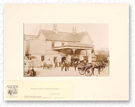 Mounted Sepia Print